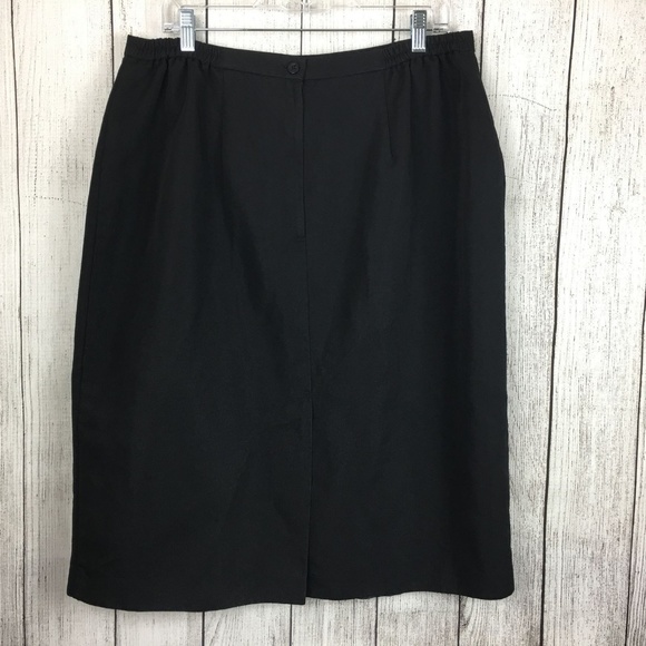 Lady Hazan Black A-Line Skirt Plus Size 18W - Picture 4 of 8